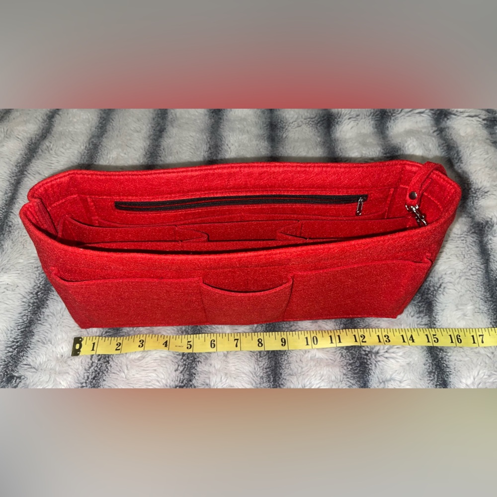 Large Purse Organizer Tote Felt Insert for Handbag. - Picture 12 of 13